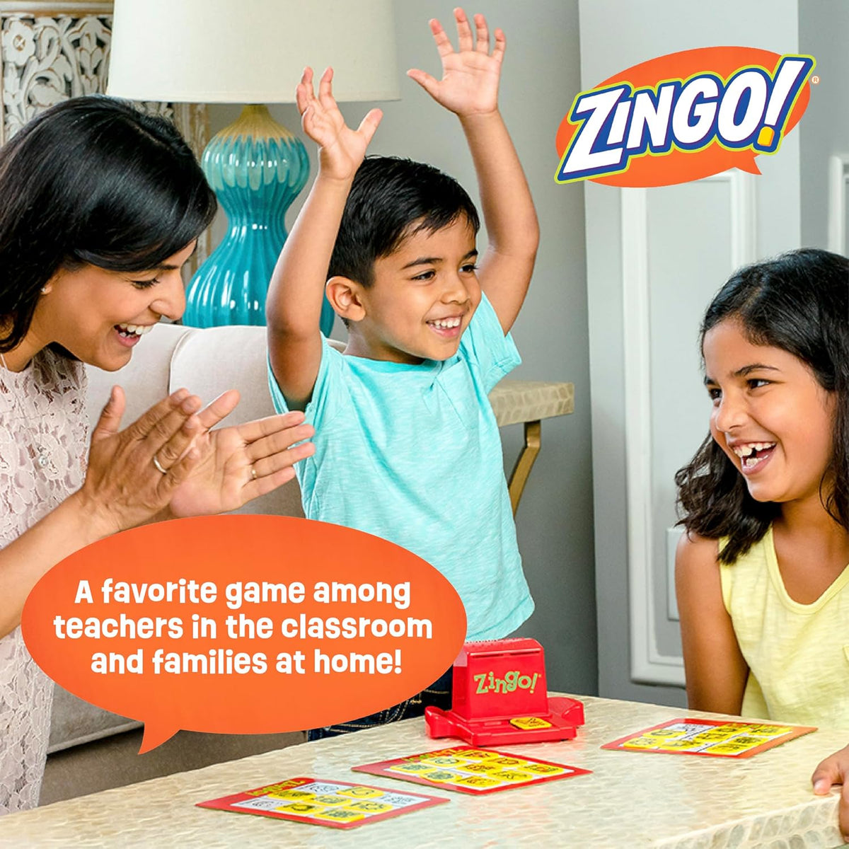 ThinkFun Zingo Bingo Award Winning Preschool Game for Pre-Readers and Early Readers Age 4 and Up - One of the Most Popular Board Games for Boys and Girls and their Parents (97700)