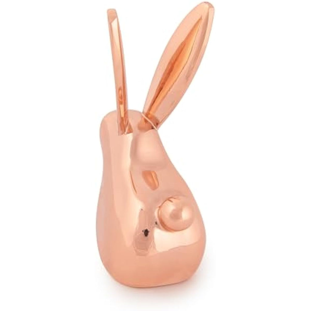 Umbra Anigram Bunny Ring Holder in Copper Finish, Small, Compact, Modern Animal Shape