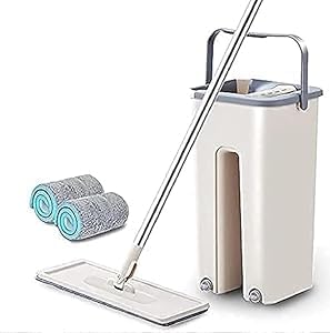 Swiffer PowerMop Multi-Surface Mop Kit for Floor Cleaning, Includes PowerMop, 2 Mopping Pad Refills, 1 Cleaning Solution with Fresh Scent and 2 Batteries - Rayz Mart