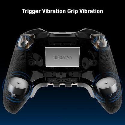 FLYDIGI Vader 5 Pro PC Controller, FORCEFLEX Joysticks, 3ms Ultra-Low Latency, FORCESWITCH Triggers, 8 Extra Buttons, Triggers & Grips Vibration, 1000mAh Battery, PC/NS/Android/TV