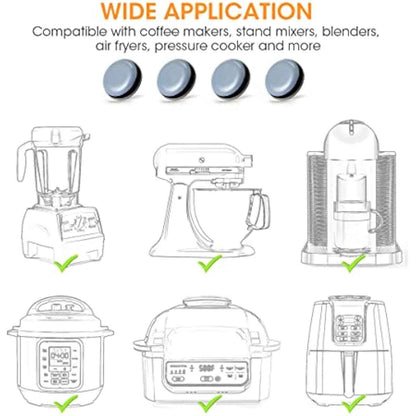 Aieve Appliance Sliders, 8 Pcs Small Appliance Slider for Countertop, Self Adhesive Home Finds Caster Wheels Rollers, Kitchen Must Have Gadgets for Stand Mixers, Coffee Makers, Air Fryers