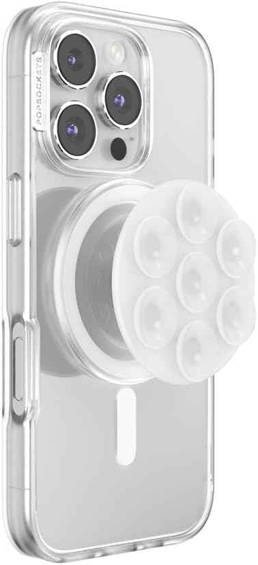 PopSockets Phone Grip with Expanding Kickstand, Adhesive Grip, Cute PopSockets - Blanc Fresh