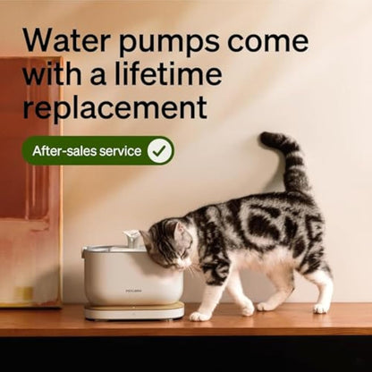 PETLIBRO Offical Cat Water Fountain Pump, Easy Replacement for Cat Fountain PLWF115/PLWF105/PLWF005, Wireless Cat Fountain Pump for Pet Water Fountain, Super Quiet Pump for Dog Dispenser