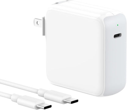 Charger for MacBook Air MacBook Pro 13 14 15 16 inch 2025 2024 2023 2022 2021 2020, M1 M2 M3 M4 Laptop 70W USB C Power Adapter, iPad, LED, 6.6FT USB-C Cable, Charging as Fast as Original Quality