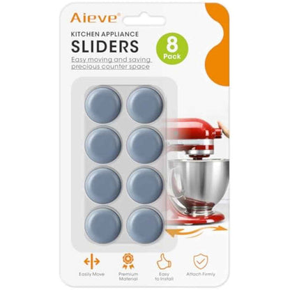 8 Pcs Aieve Appliance Sliders, Small Appliance Slider for Countertop, Self Adhesive Caster Wheels Rollers