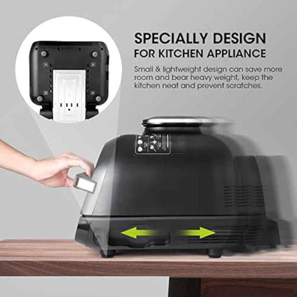 8 Pcs Aieve Appliance Sliders, Small Appliance Slider for Countertop, Self Adhesive Caster Wheels Rollers
