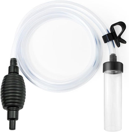 5ft long aquarium siphon vacuum cleaner for fish tank cleaning gravel and sand with durable pc hose