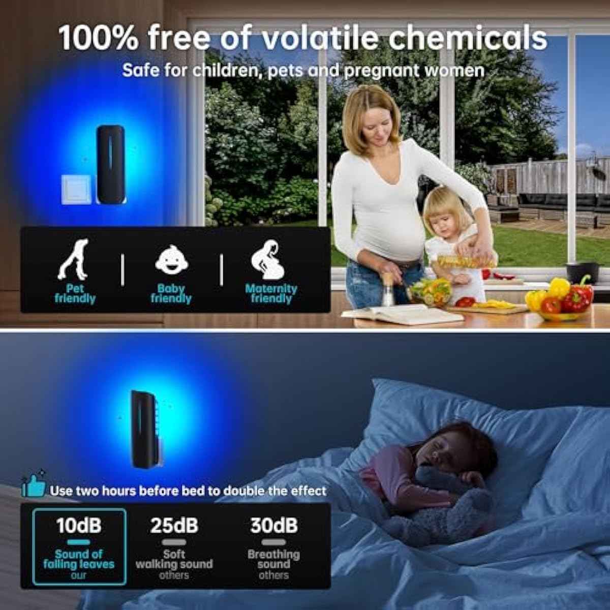 Flying Insect Trap Plug in Mosquito Bug Zapper Indoor Gnat Moth Catcher with 9W Night UV Light, 10 Sticky Glue Board Refills for Home Office