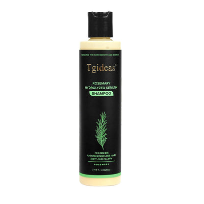 Tgideas Organic Rosemary Hair Growth Shampoo for Women and Men-Natural Thickening & Strengthening Shampoo with Hydrolyzed Keratin for Thinning Hair & Hair Loss 7.4 fl.oz