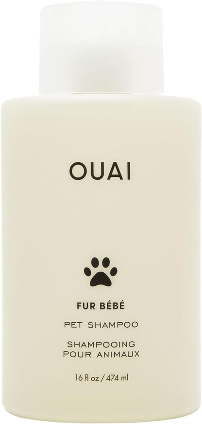 OUAI Fur Bébé Pet Shampoo, Mercer Street Scent - Dog Shampoo and Coat Wash for Hydrating, Cleansing and Adding Shine - Pet Supplies by OUAI (16 Fl Oz)