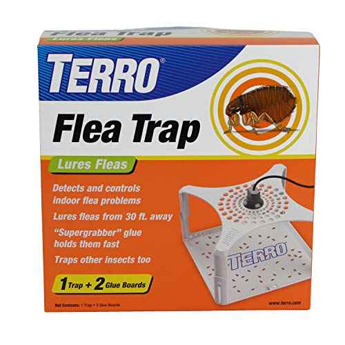 Terro T230 Indoor Electric Flea Trap and Killer - Refillable Flea Traps for Inside Your Home