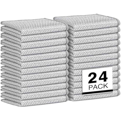 AIDEA Non Scratch Wire Dishcloth 24PK, Wire Dishwashing Rag for Wet and Dry, Washable Dish Rags No Odor, Cleaning Pads Steel Scrubber for Cookware, Sinks, Dishes, Stove Tops, 7"×8"