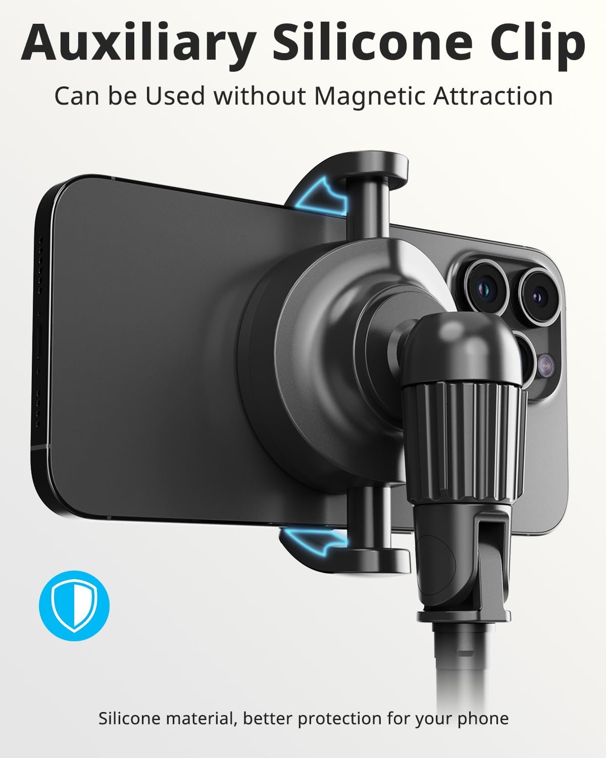 UBeesize 72'' Magnetic Tripod for iPhone with Remote, Extendable Cell Phone Tripod Stand, Compatible with MagSafe, Selfie Stick Tripod for iPhone 15 14 13 12 11 Series and Android Phones
