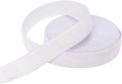 Elastic Bands for Sewing White 1 Inch 12 Yard High Elasticity Knit Spool Sewing Band for Waistbands Pants Clothes and Crafts DIY, Airisoer