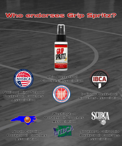 Grip Spritz - Basketball Shoe Grip Spray - Improve Sole Traction & Court Grip - Rejuvenate & Elongate Sneaker Life - Anti Slip Grip & Performance Enhancer - Basketball Accessory
