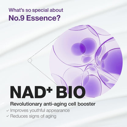 Numbuzin No.9 Essence | 1.69 fl oz NAD+ BIO Lifting Serum for Firming & Wrinkles