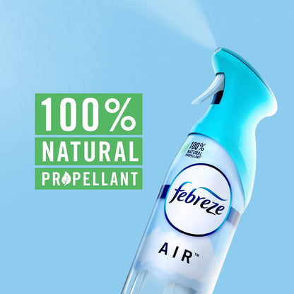 Febreze Air Mist Air Freshener Spray, Odor-Fighting Room Spray, Air Fresheners for Home and Bathroom and Kitchen, Aerosol Can, Linen & Sky Scent, 8.8oz, 2 Count