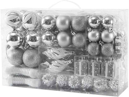 Sattiyrch 76ct Christmas Tree Ornaments Set,Golden Shatterproof Christmas Balls Decorations,Xmas Decorative Hanging Ornaments(Golden)