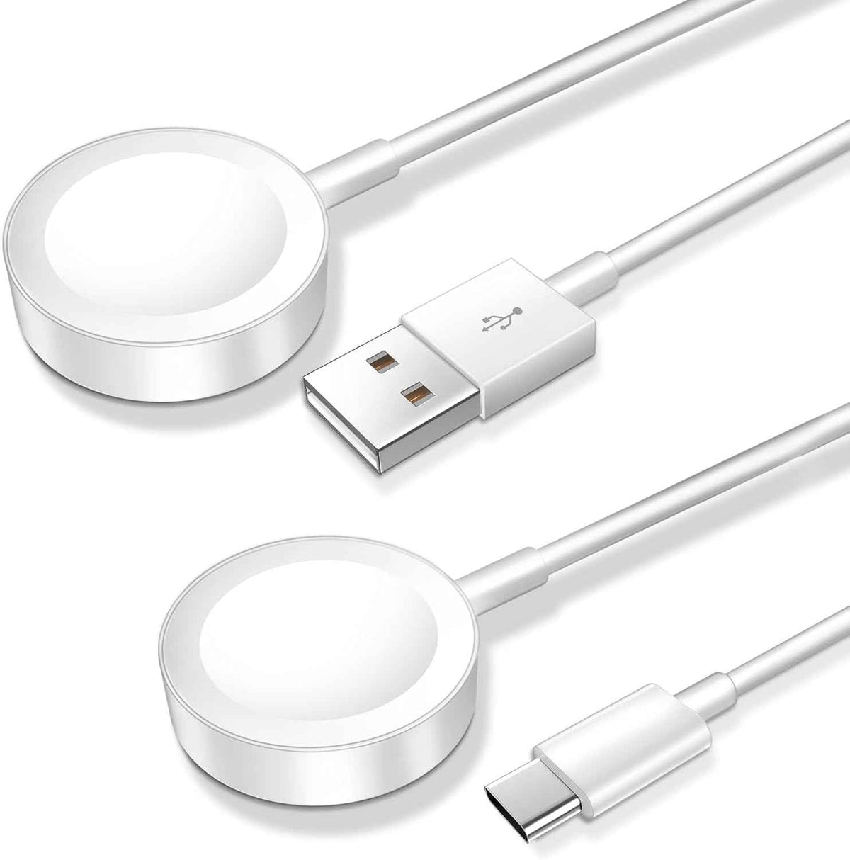 𝟐𝟎𝟐𝟔 𝐔𝐩𝐠𝐫𝐚𝐝𝐞𝐝 Magnetic Charging Cable for Apple Watch Charger,[USB C Port] Wireless Charging Cable Compatible with iWatch Series Ultra/10/9/8/7/6/SE/SE2/5/4/3/2[3.3FT]-White