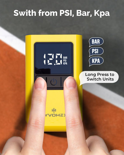 Ball Pump for Sports Balls, Portable Electric Basketball Pump Ultra Fast Inflation, with Digital LED Display Air Pump for Balls, Preset Pressure with Ball Needle for Soccer, Volleyball