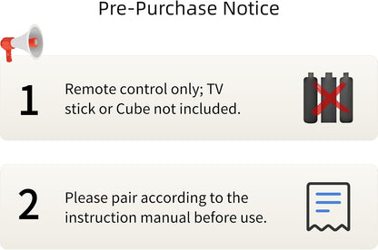 ORQRQO Replacement Remote for All Fire Series, TV Stick (HD, 4K, 4K Max, Lite), TV Cube and Omni, Insignia, Toshiba, Smart TVs, with Voice Control