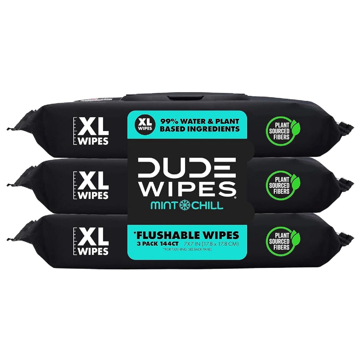 duke unscented extra-large adult wet wipes - 3 pack, 144 flushable wipes, septic and sewer safe