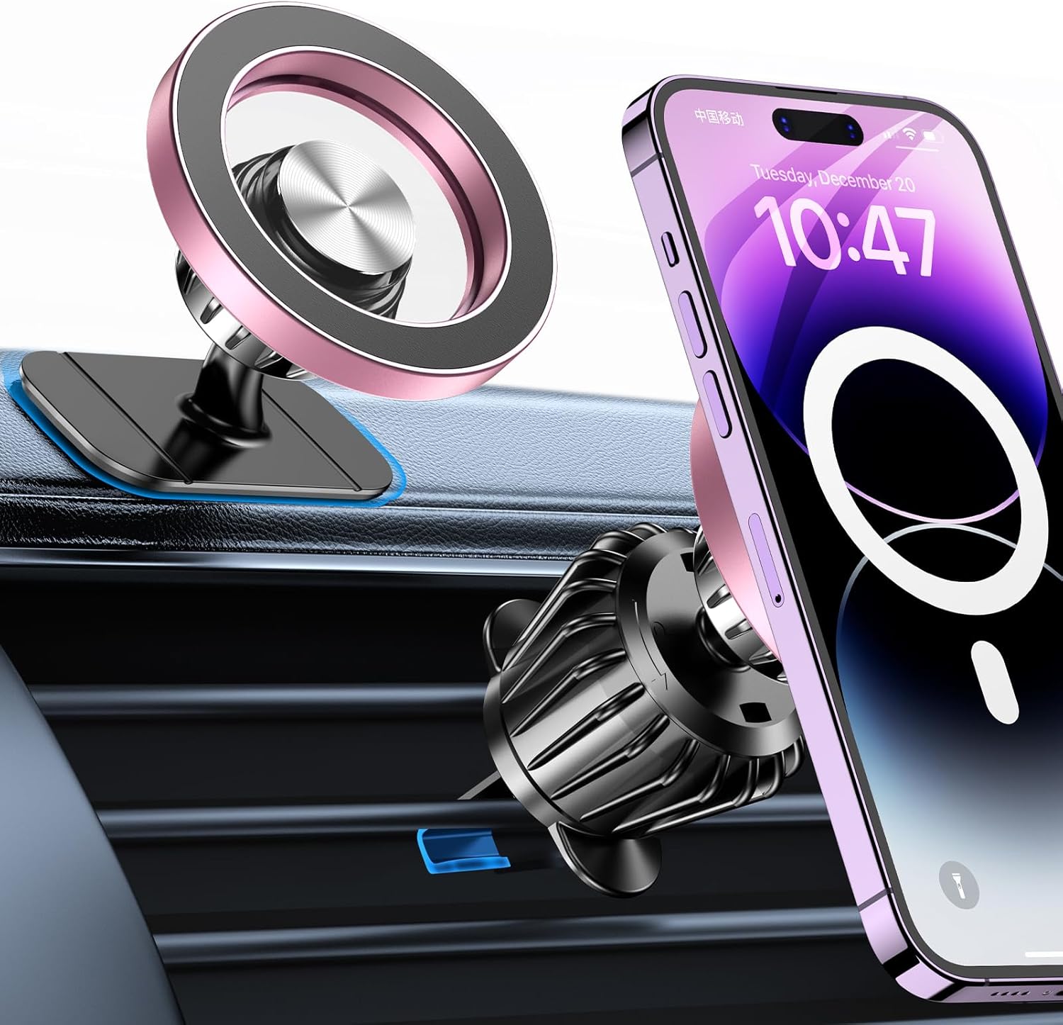 Kaistyle for Magsafe Car Mount‹ې20 Strong Magnets‹ÛÔMagnetic Phone Holder for Car Phone Holder Mount Dash Mounted Holders Cell Phone Holders for Your Car Accessories for Women Men for iPhone 17 16 15 14 - Zynora