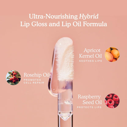 Tower 28 ShineOn Lip Gloss Jelly - Hydrating Tinted Lip Balm + Milky Gloss for Sensitive Lips - Non-Sticky + High-Shine Jelly Formula with Nourishing Oil Blend - Pistachio - Nude Pink (0.13)