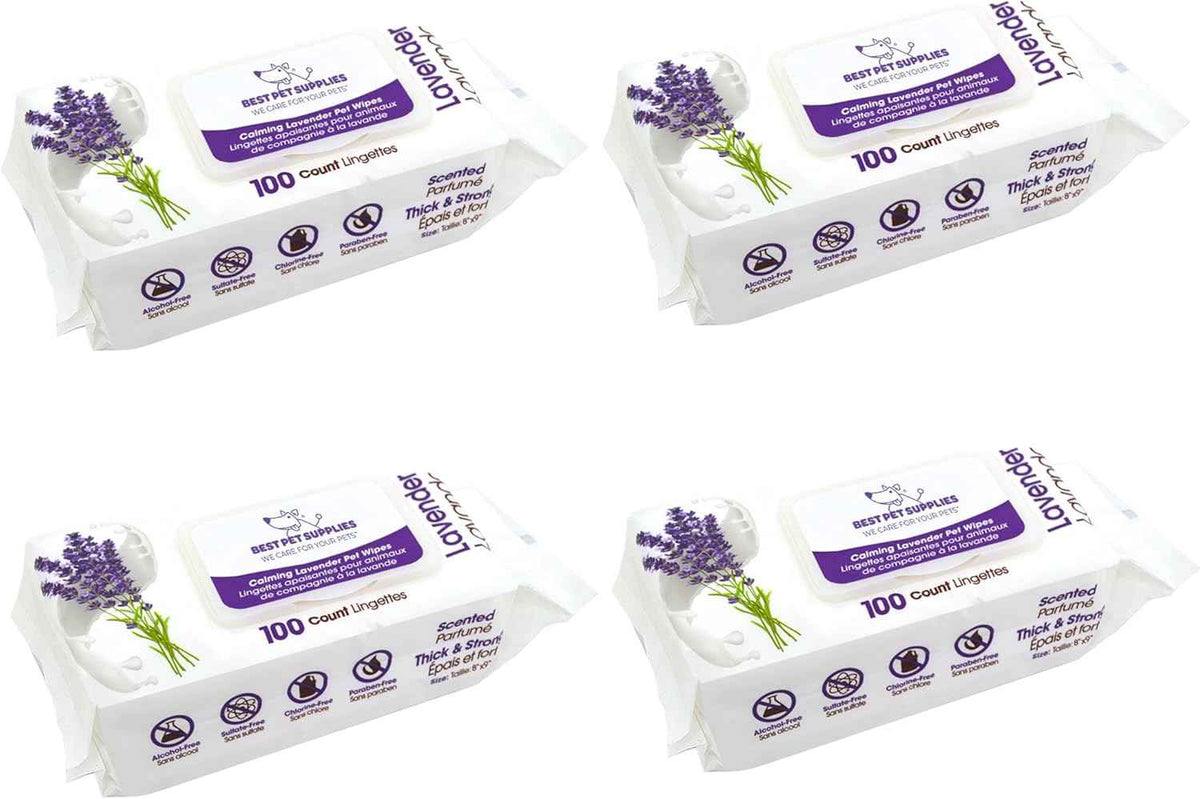 Best Pet Supplies Pet Wipes for Dogs - Dog Wipes Cleaning Deodorizing, for Coats, Ears, Paws - Hydrating, Aloe Vera