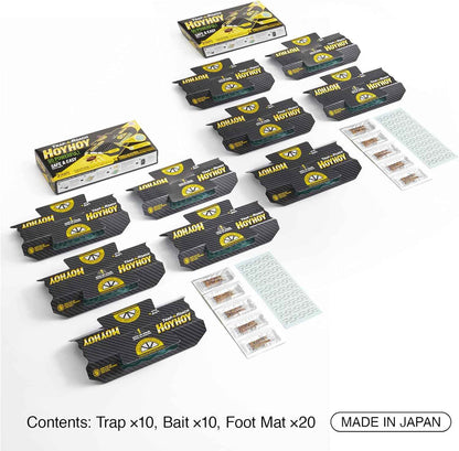 Hoy Hoy 2 Pack 10 Traps Baited Glue Trap Pest Control Roach Killer Made in Japan