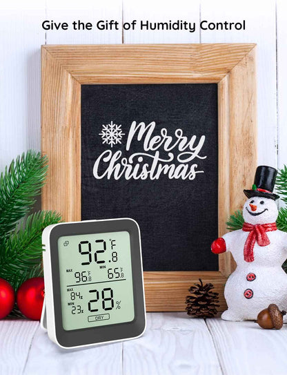 Govee Digital Hygrometer Indoor Thermometer Room H5075, Bluetooth Temperature Humidity Meter with 164ft Remote App Control, Notification Alerts, 2 Years Data Storage Export for Bedroom, Wine Cellar