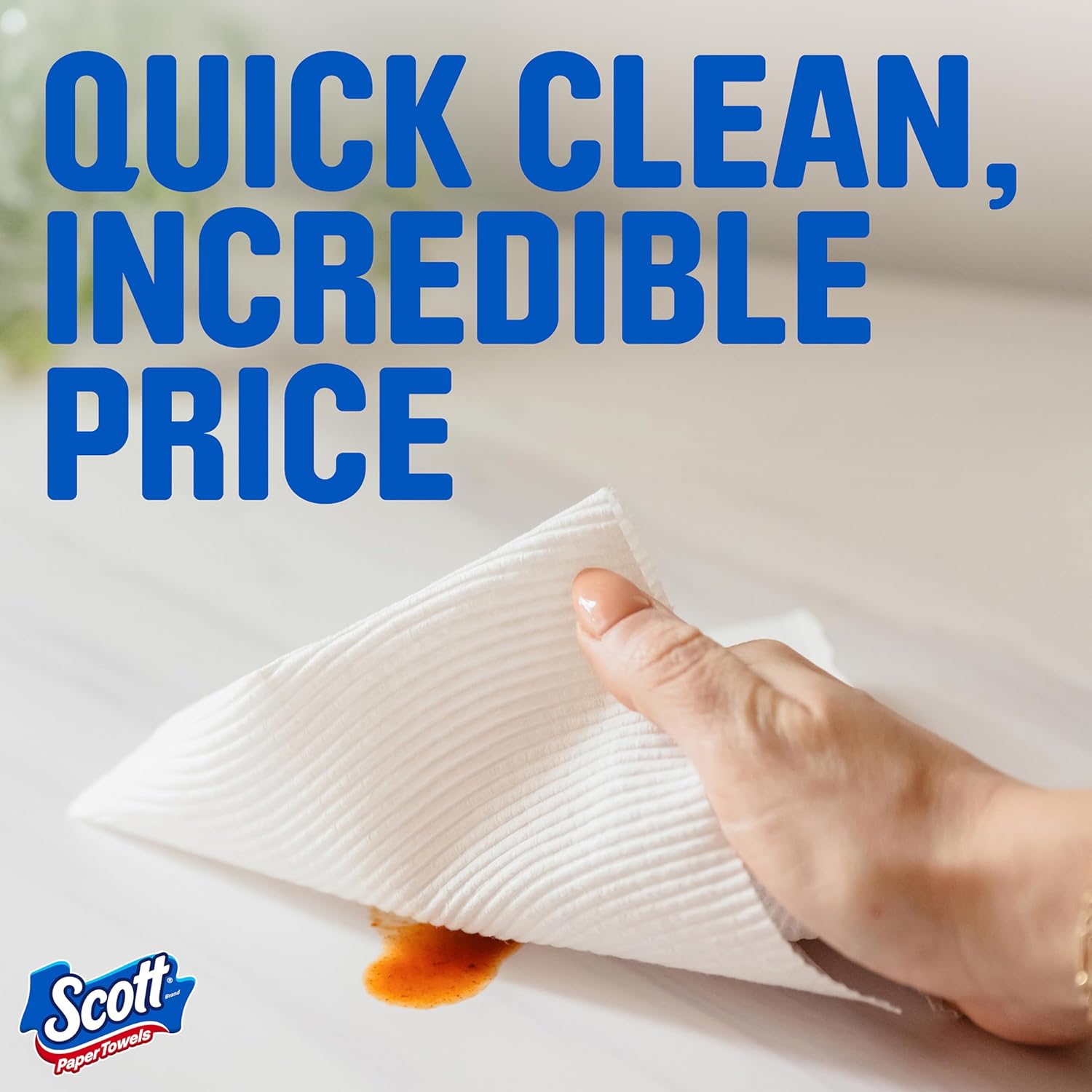 Scott Paper Towels, Choose-A-Sheet, 6 Double Rolls = 12 Regular Rolls (108 Sheets Per Roll) - Zynora