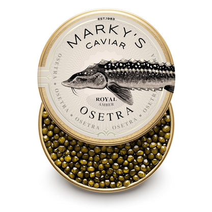 MARKY'S Caviar Tasting Gift Set – 4 x 0.5 oz + Blini, Spoon & Cooler Bag