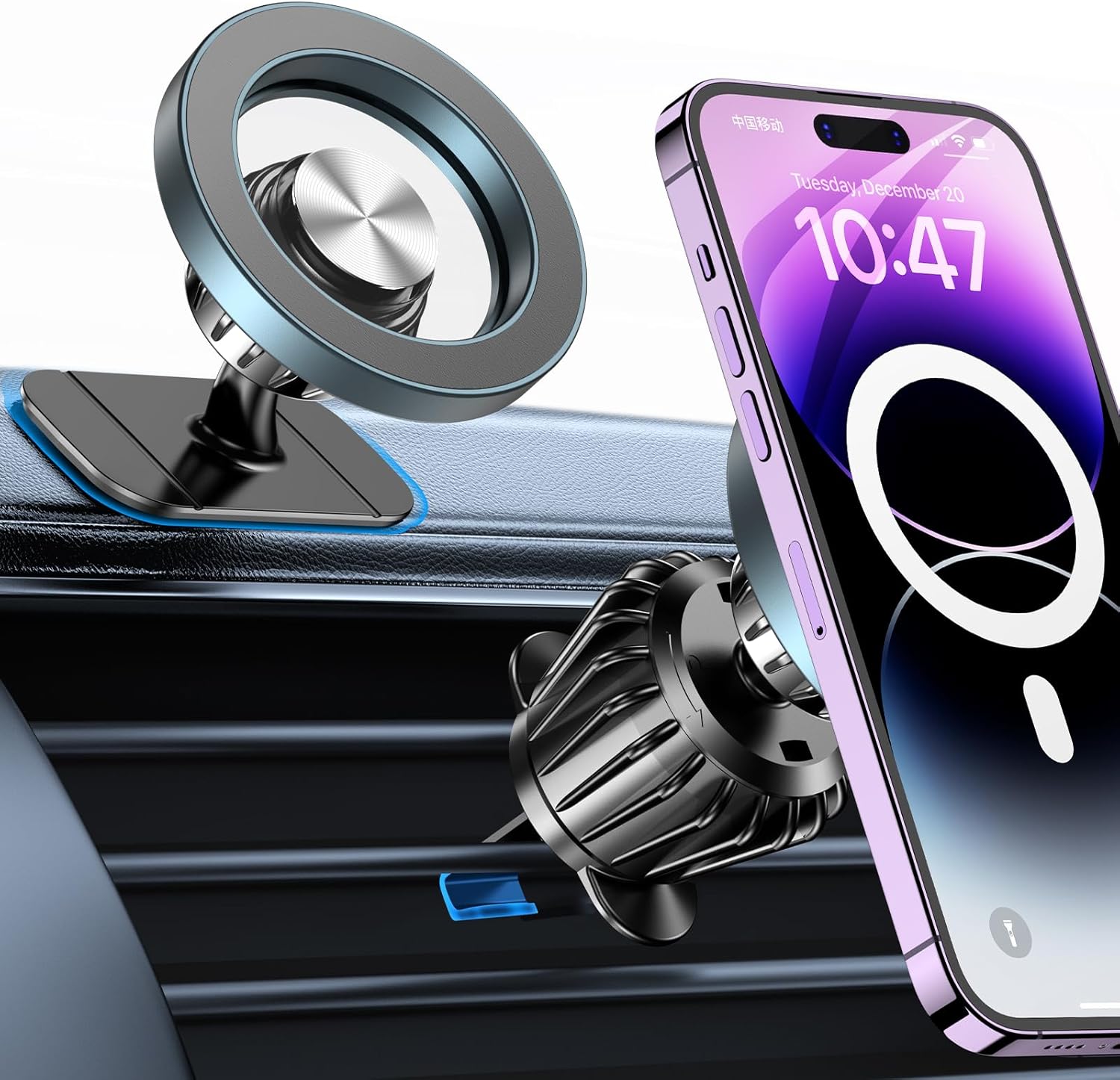 Kaistyle for Magsafe Car Mount‹ې20 Strong Magnets‹ÛÔMagnetic Phone Holder for Car Phone Holder Mount Dash Mounted Holders Cell Phone Holders for Your Car Accessories for Women Men for iPhone 17 16 15 14 - Zynora