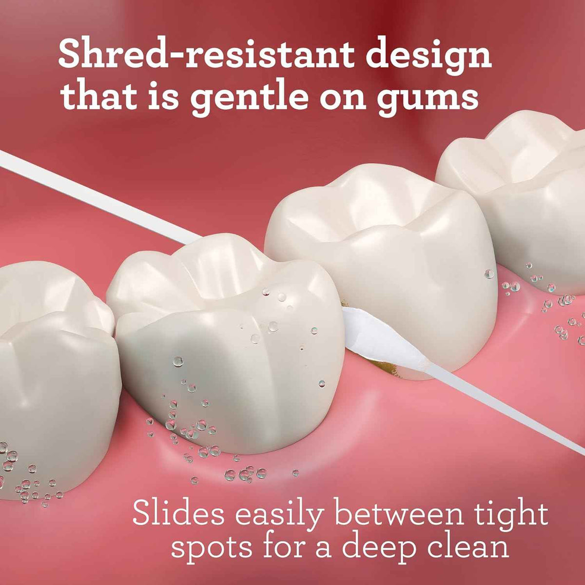 GuruNanda Expandable Waxed Dental Floss for Gentle, Deep Cleaning Wide Teeth Flossing - Cinnamon Flavor - 55 Yards