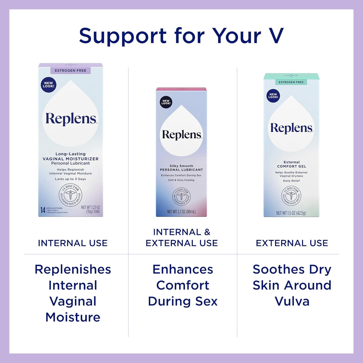 replens doctor-recommended estrogen-free vaginal moisturizer for vaginal dryness, 8 pre-filled applicators