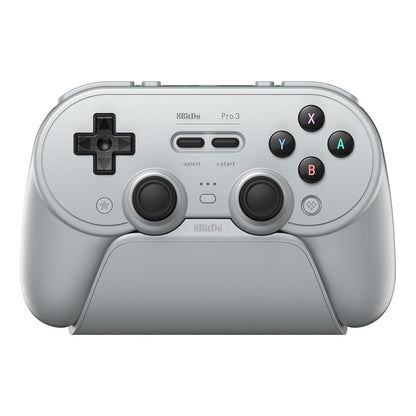 8Bitdo Pro 3 Bluetooth Controller for Switch/Switch 2 with TMR Joysticks, Swappable ABXY Buttons, and Charging Dock