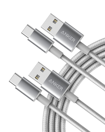 anker 2-pack usb a to usb c cable for iphone 17 series, samsung galaxy s10 and more (black, 3ft)