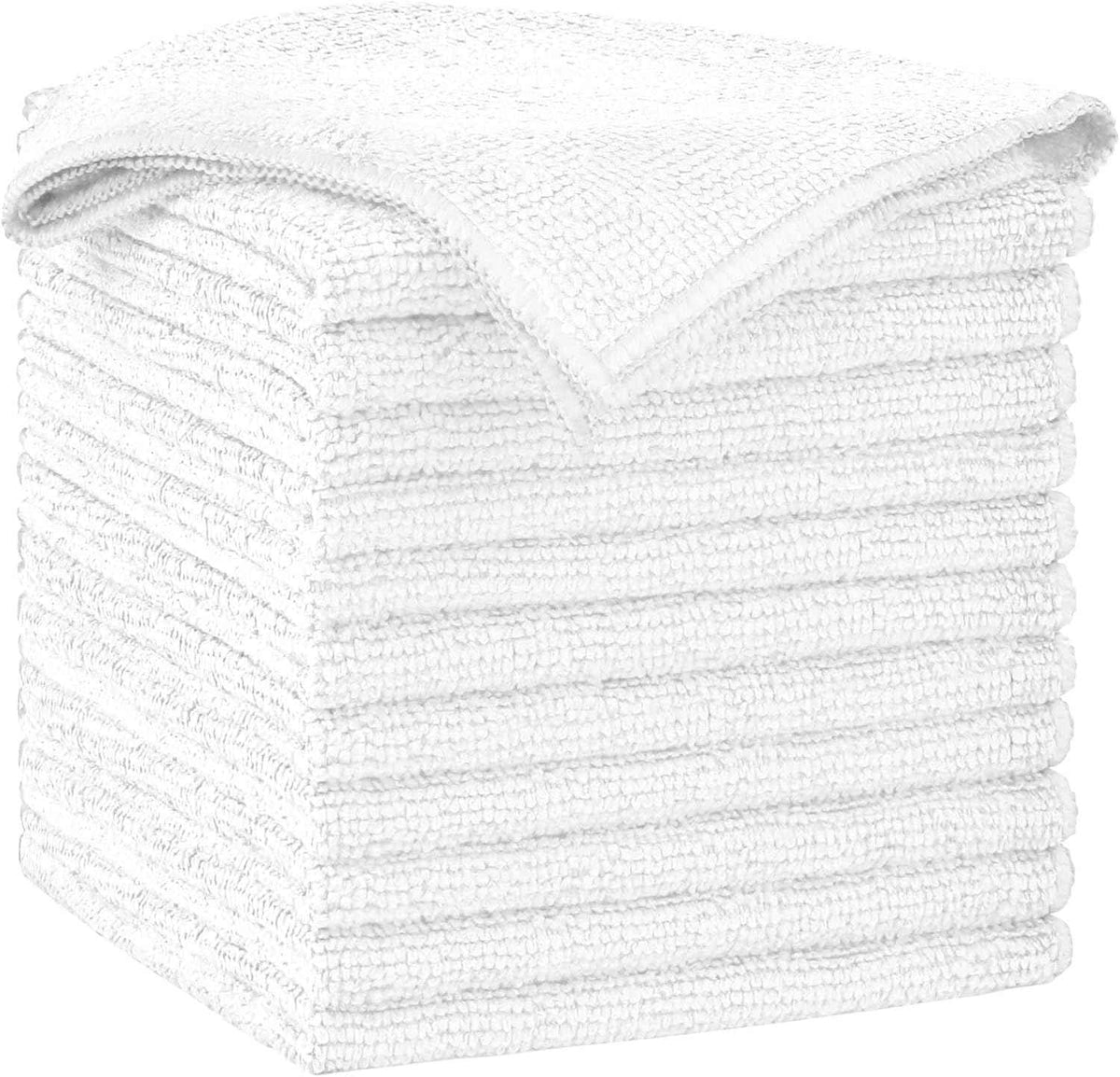 AIDEA Microfiber Cleaning Cloth-50PK, Soft Microfiber Towels for Cars, Absorbent Cleaning Rags, Lint-Free Streak-Free Wash Cloths for House, Kitchen, Window(12in.x12in)