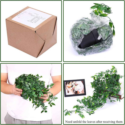 Whonline Fake Hanging Plants, Artificial Small Potted Plants for Indoor Outdoor Aesthetic Office Living Room Shelf Decor (1 Pack)