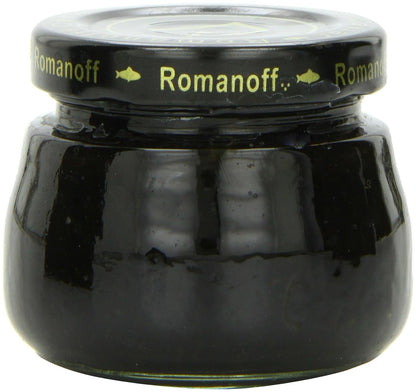 Romanoff Caviar Black Lumpfish, 2 oz, Whole
