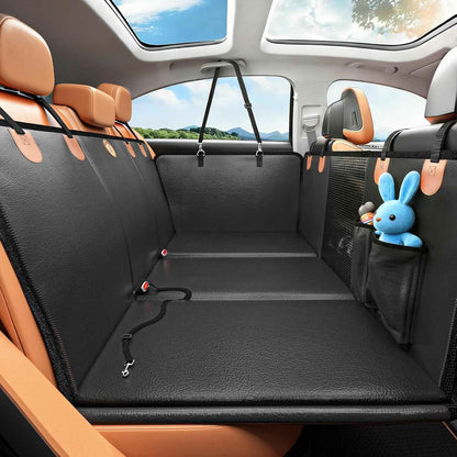 Back Seat Extender for Dogs, Waterproof Dog Car Seat Cover for Back Seat with Hard Bottom, 2026 Upgraded Material, Anti Scratch, Safer, Easy to Use and Clean, Holds 400lbs
