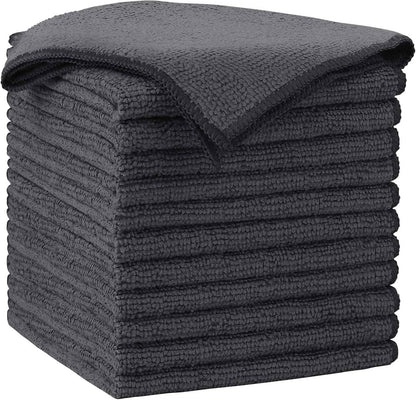 AIDEA Microfiber Cleaning Cloth-50PK, Soft Microfiber Towels for Cars, Absorbent Cleaning Rags, Lint-Free Streak-Free Wash Cloths for House, Kitchen, Window(12in.x12in)