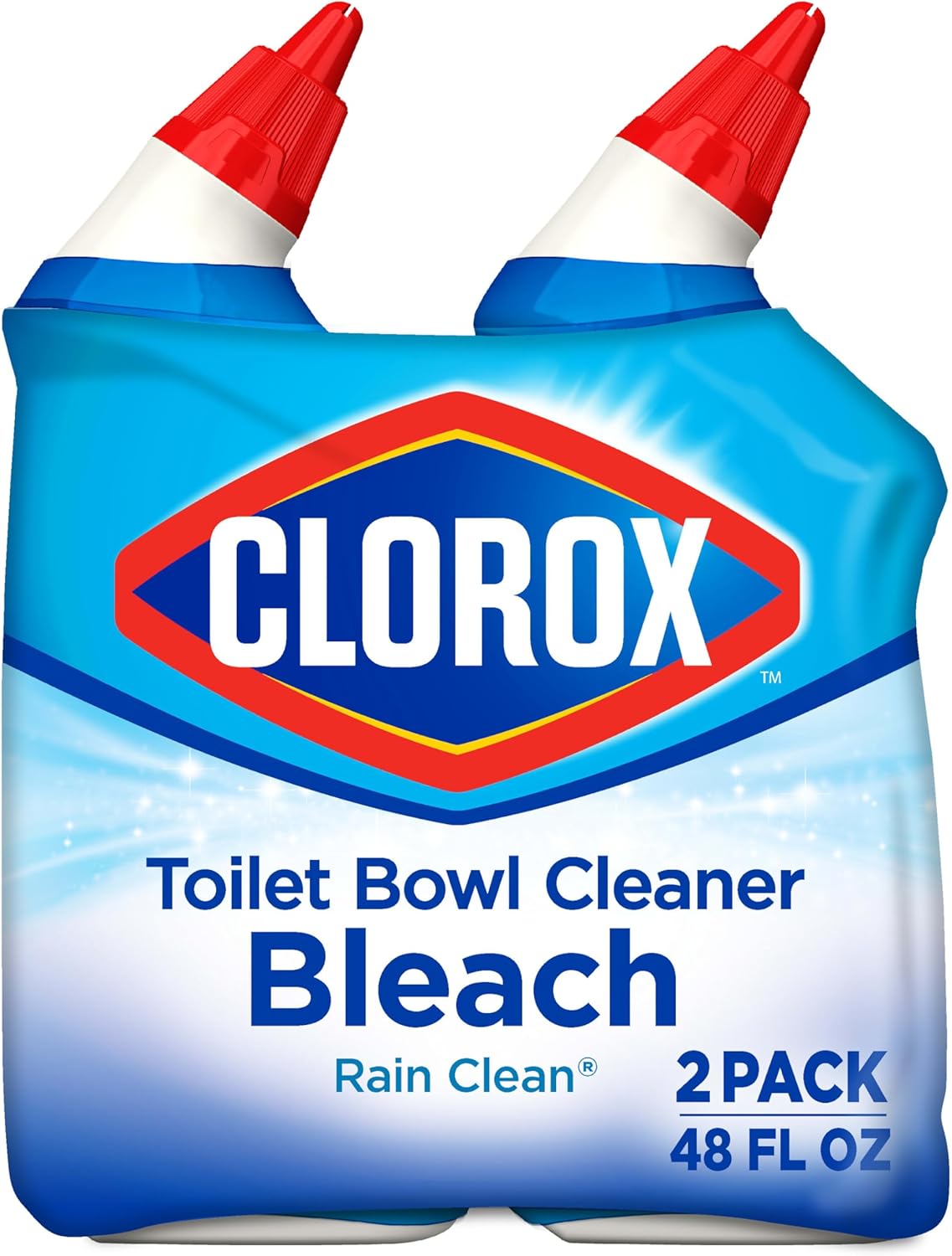 CLOROX Toilet Bowl Cleaner Clinging Bleach Gel, Ocean Mist, 24 Fl Oz, Pack of 2 (Package May Vary) - Zynora