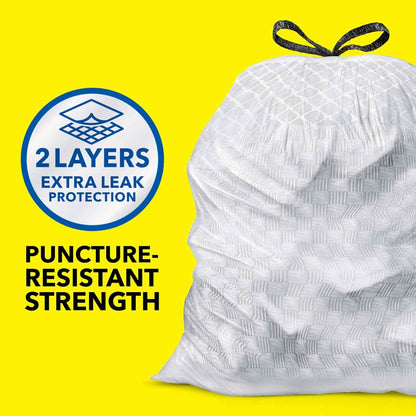 Glad ForceFlex Tall Kitchen Trash Bags, 13 Gallon, Fresh Clean, 140 Count (Package May Vary)