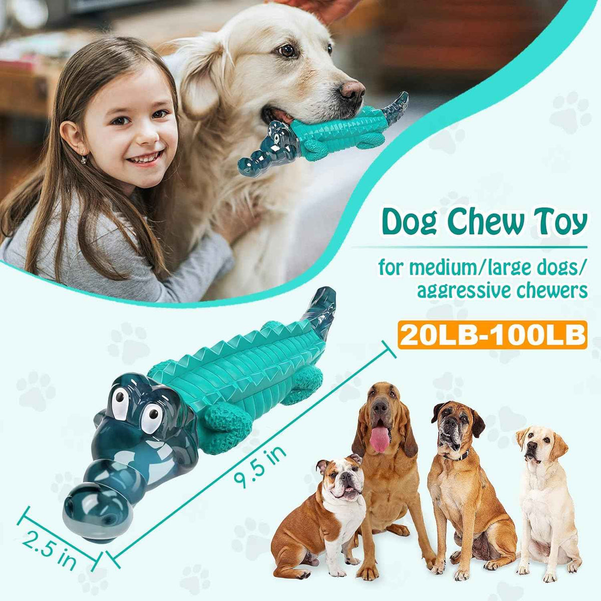 Dog Toys for Aggressive Chewers - Tough,Indestructible Dog Chew Toys for Large, Medium,Small Breed to Keep Them Busy