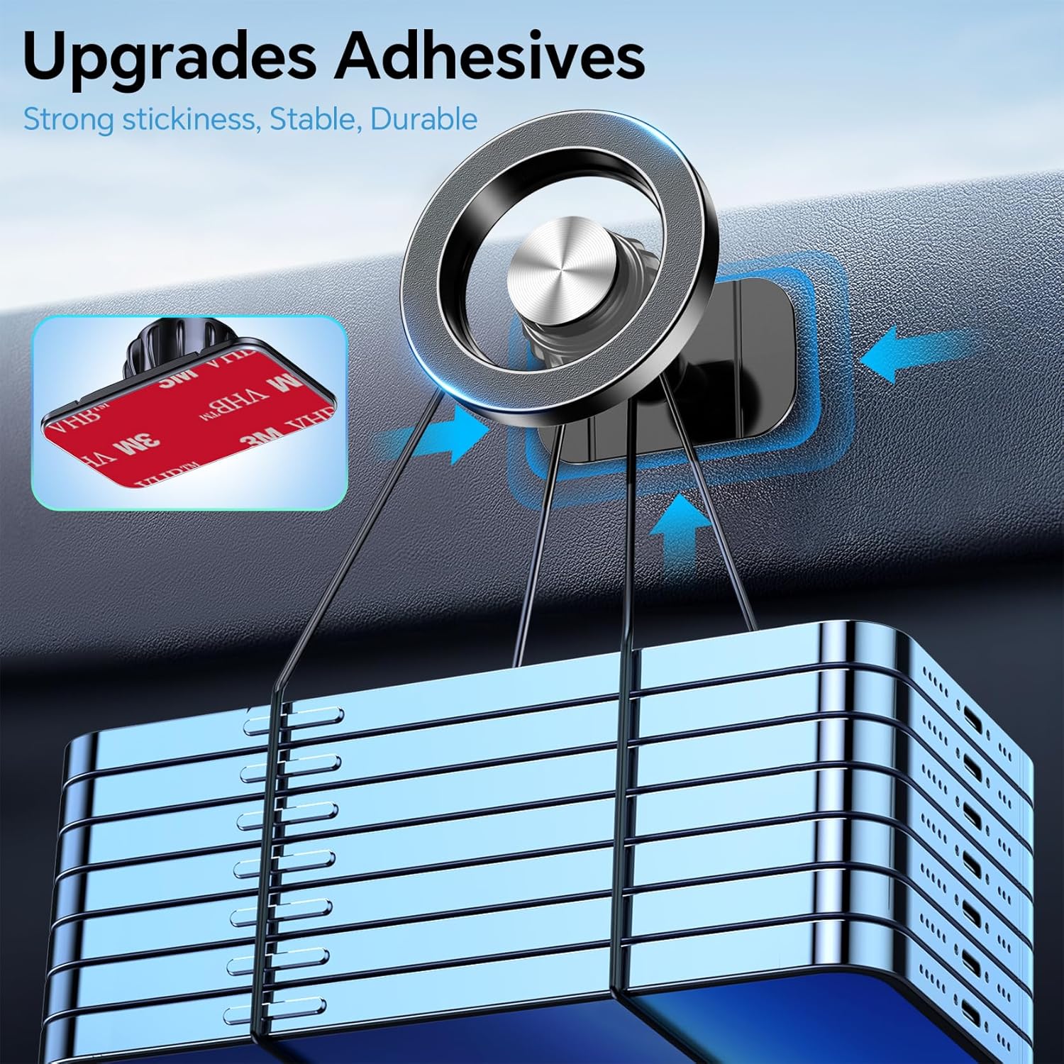 Kaistyle for Magsafe Car Mount‹ې20 Strong Magnets‹ÛÔMagnetic Phone Holder for Car Phone Holder Mount Dash Mounted Holders Cell Phone Holders for Your Car Accessories for Women Men for iPhone 17 16 15 14 - Zynora