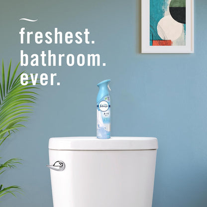 Febreze Air Mist Air Freshener Spray, Odor-Fighting Room Spray, Air Fresheners for Home and Bathroom and Kitchen, Aerosol Can, Linen & Sky Scent, 8.8oz, 2 Count