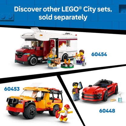 LEGO City Red Sports Car Toy - Building Toy for Kids, Boys and Girls, Ages 5+ - Educational Gift for Birthdays and Holidays - Includes Driver Minifigure and Other Accessories - 60448