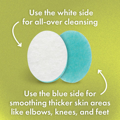dermatologist-developed buf-puf body sponge, gentle exfoliating bath sponge, reusable, 1 count